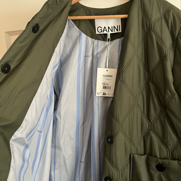 GANNI QUILT LONG COAT - Picture 7 of 7